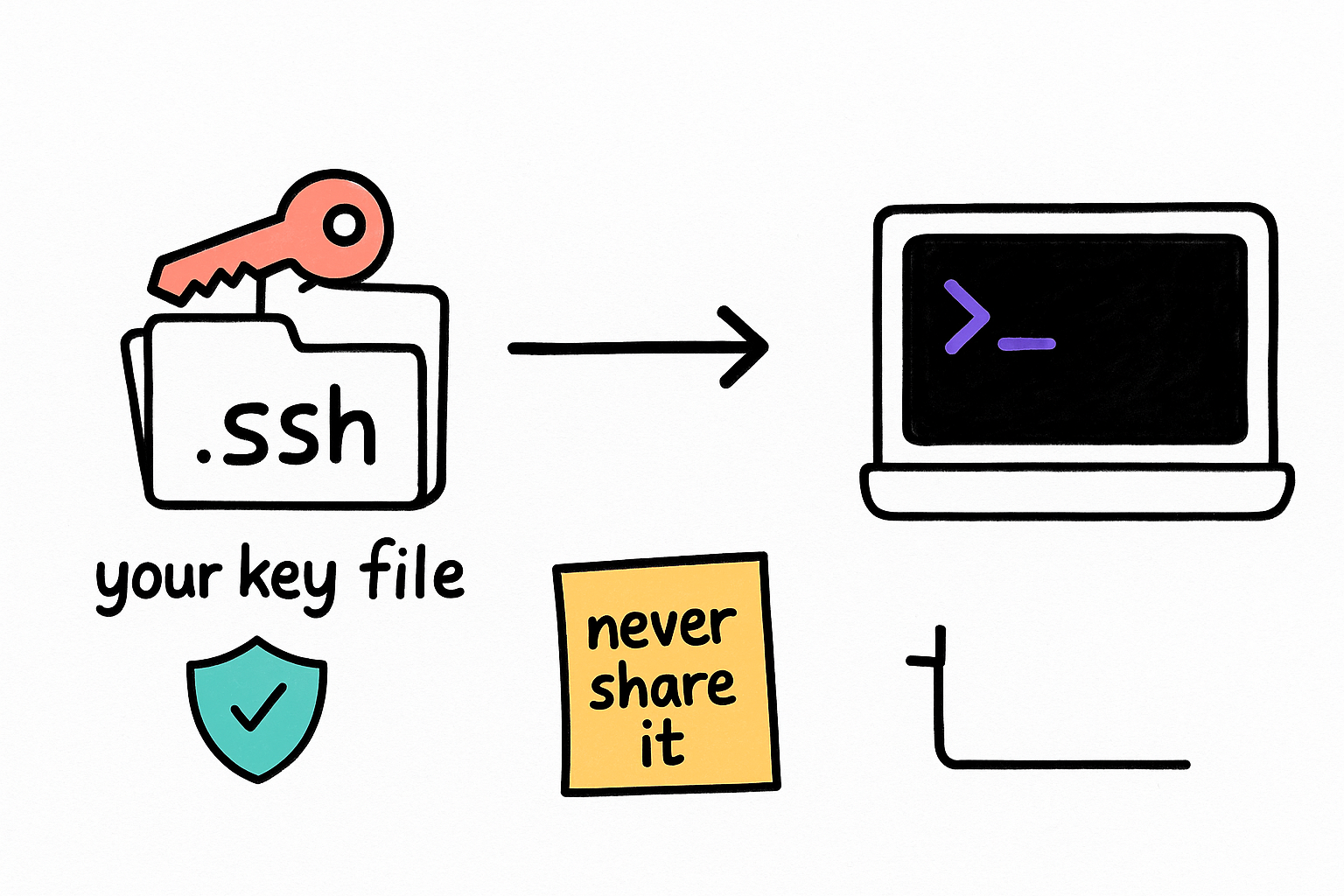 Install your key and connect