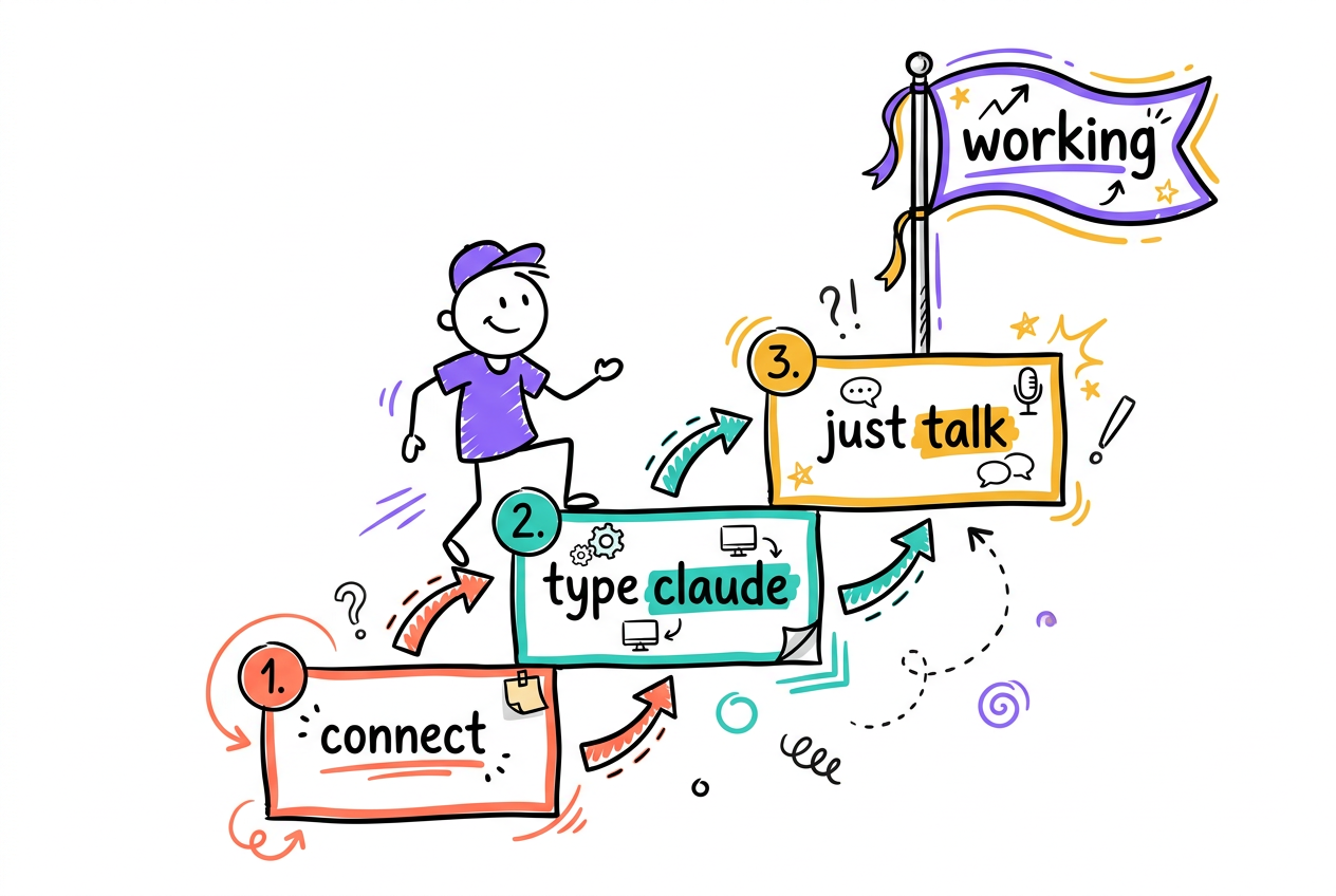 Two commands and you are working